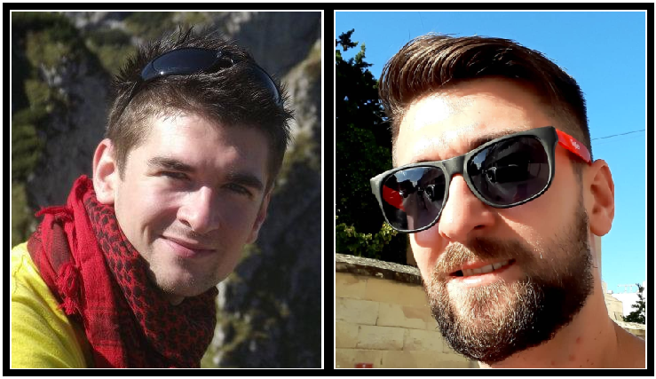 Porównanie tego samego mężczyzny, po lewej bez brody, po prawej - z brodą